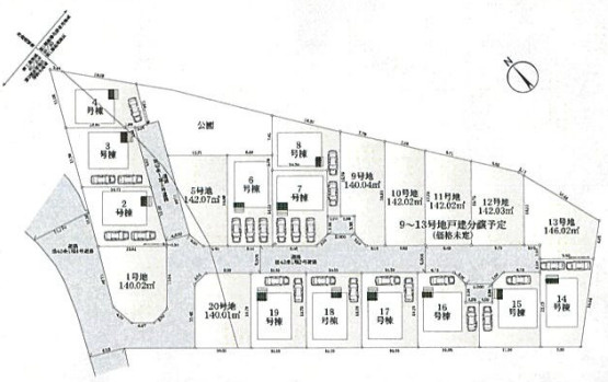 『八王子市新築戸建て』八王子市泉町1911-32【仲介手数料無料】　２６期の区画図|～仲介手数料無料☆八王子ひなた不動産～八王子市泉町　新築戸建て