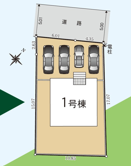 【間取り】 | 榛原郡吉田町住吉 13期 新築一戸建て | 区画図です