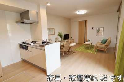 【キッチン】 | DWELL石垣東 | 101　キッチン（家具・家電等はCGです）
