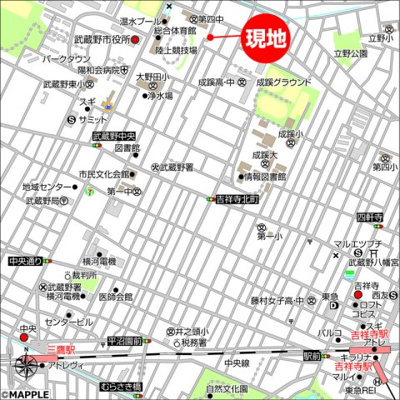 【地図】 | リンケージコート吉祥寺１号棟
