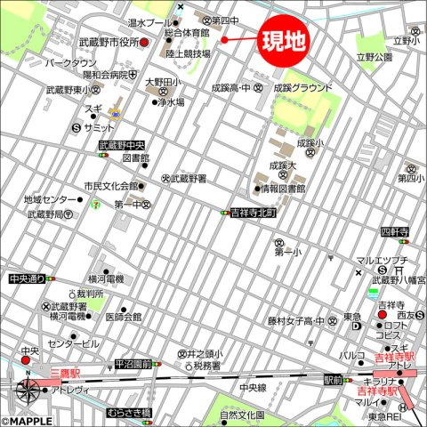 リンケージコート吉祥寺１号棟の地図