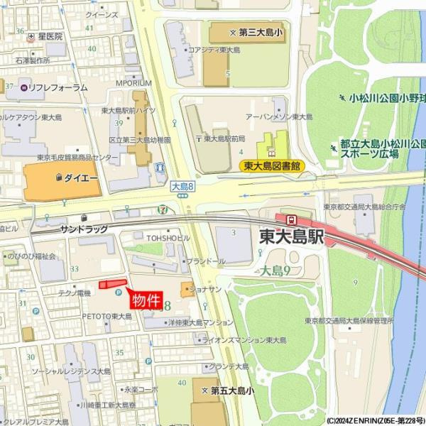 フジ・プライムコートの地図