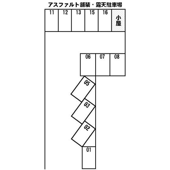 岐阜市加納永井町１丁目の駐車場の間取り