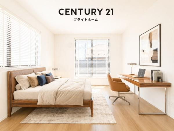 横浜市中区寺久保の新築一戸建の洋室|落ち着きのある洋室です！
休日はこちらでおくつろぎ下さい♪
※家具等はCGでの参考レイアウトです。