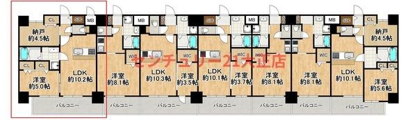 Louis Residence 弁天町の間取り