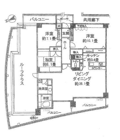 パシフィックビスタ4　の間取り