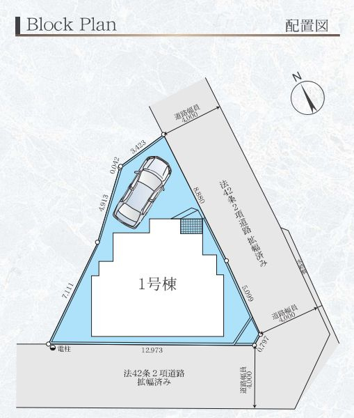 茅ヶ崎市出口町新築戸建て　3期1号棟の区画図|区画図「茅ヶ崎市出口町新築戸建て」