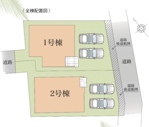 藤沢市辻堂新町新築戸建て　5期1号棟の区画図|区画図「藤沢市辻堂新町新築戸建て」