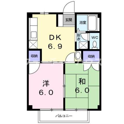 プライムハイツⅡの間取り