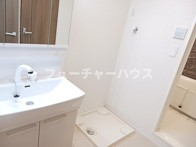 プリュネ双葉の洗面所|コンパクトで使いやすい洗面所