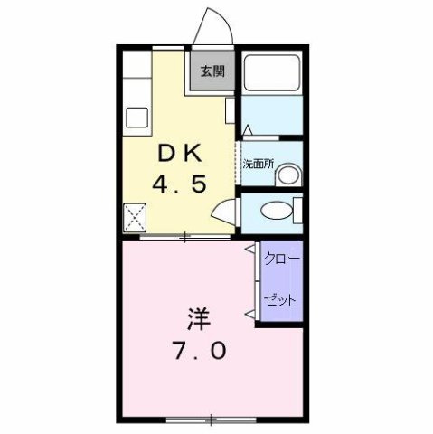シャトーフジの間取り