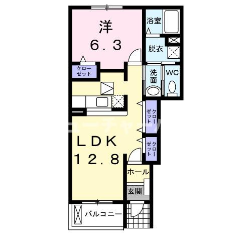レジデンスＫⅠの間取り