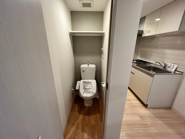 セレナーデ東雲本町の玄関|シンプルで使いやすいトイレです