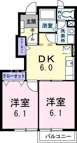 ＢＲＥＥＺＥＨＯＵＳＥＵＳＵＩの間取り