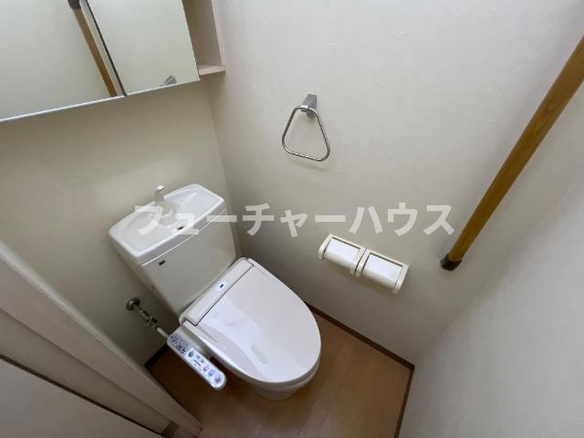コーポ・ブルースカイのトイレ|シャワー付トイレ