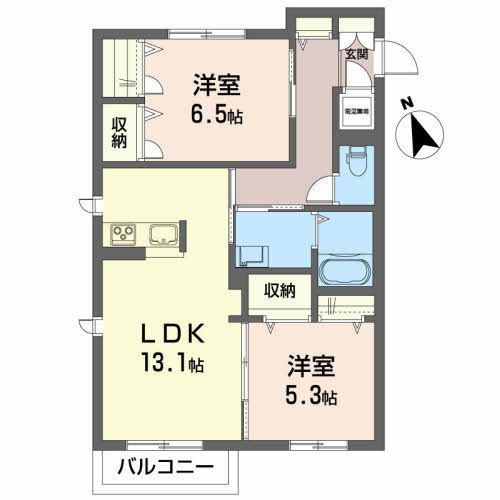 ベレオ神明の間取り