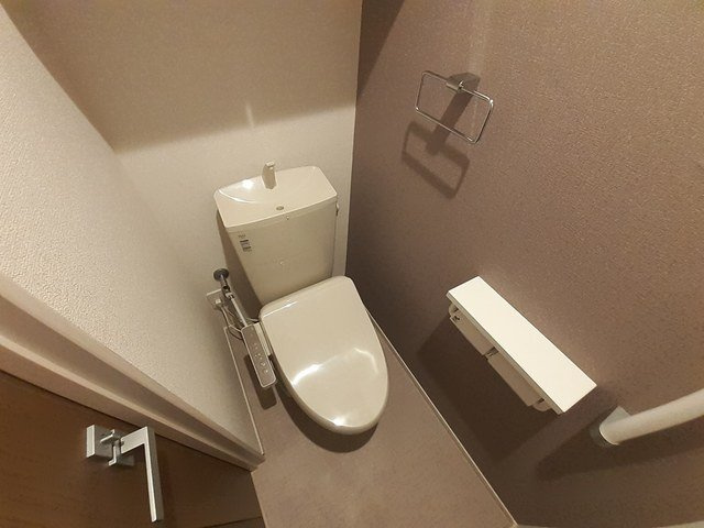 ヴィラプラシードⅡのトイレ|落ち着いた色調のトイレです