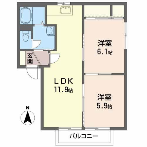 ジョナサン Ａの間取り