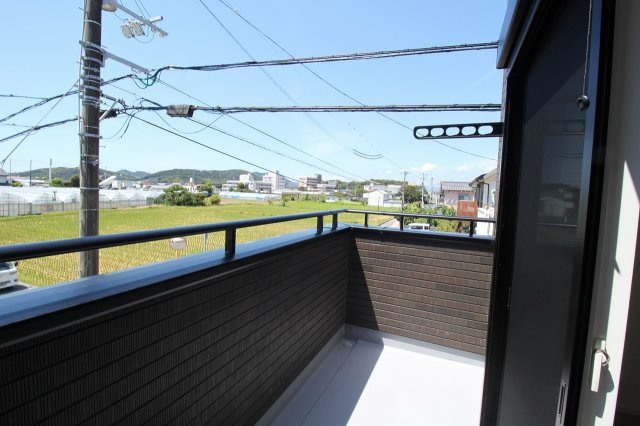 南国市大そね甲　4号棟　新築戸建（全5区画）のバルコニー|2Ｆ　南西の部屋　7.0帖