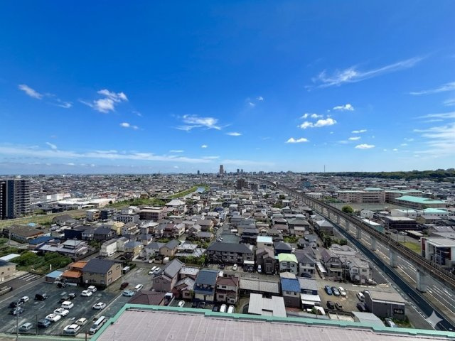 ブライトタウン上島A棟の展望|目の前は遮るものがないので、開放的な空間が広がっています♪
