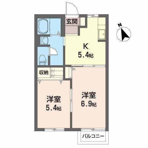 サンベルデ・Ｋ Ｂの間取り