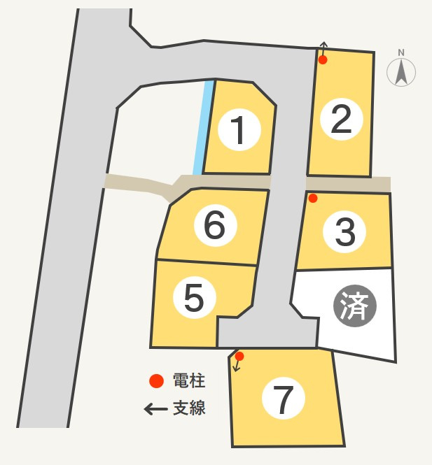 東邦ピュアコート箱清水1丁目の土地図