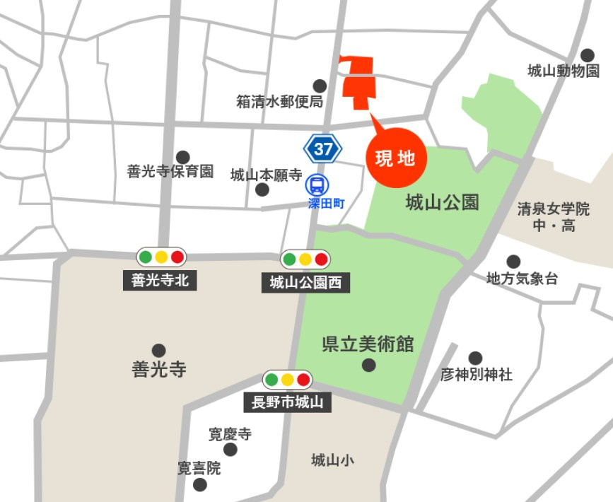 東邦ピュアコート箱清水1丁目の地図