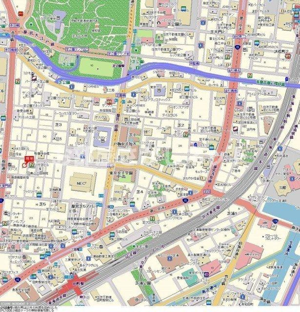 ラグジュアリーアパートメント三田慶大前【おとり物件なし】#学生・社会人にオススメ！の地図