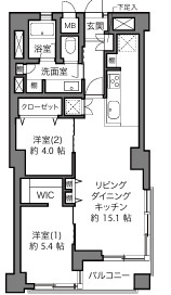 ライオンズマンション文京の間取り