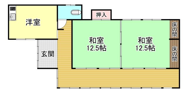 中古戸建　岩国市門前町3丁目（建物４棟）の間取り