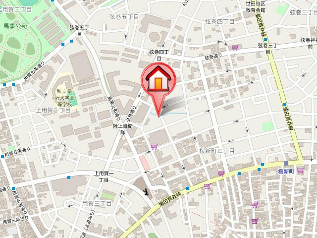 ルネサンスコート桜新町の地図