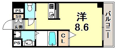 プレサンス神戸みなと元町の間取り