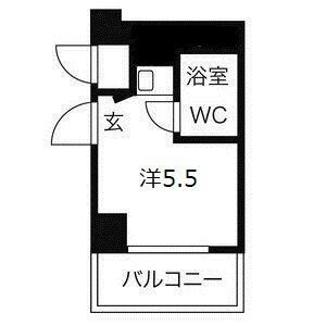 クローバーハイツ三宮の間取り