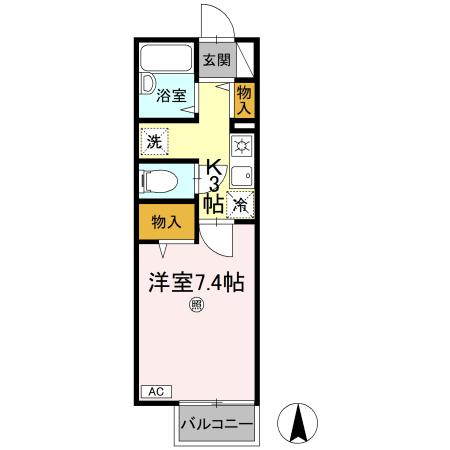 リバーサイド３３の間取り