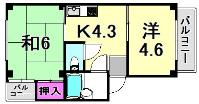 メゾンA・Yの間取り