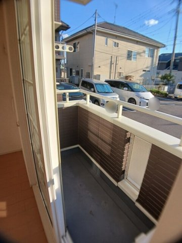 サニー郷東　Ａのバルコニー