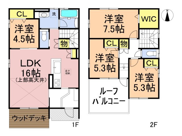 新築戸建　大垣市禾森　全8区画分譲の間取り|■６号棟　■ヤマダ不動産　株式会社リライフ　
■夢のマイホーム購入をフルサポートします！