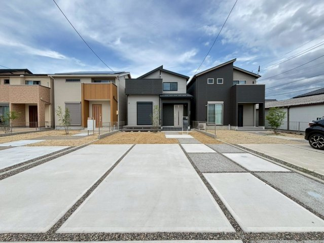 新築戸建　大垣市禾森　全8区画分譲の外観|「現地（2026年6月8日）撮影」　
■全体写真　
■ヤマダ不動産　株式会社リライフ　