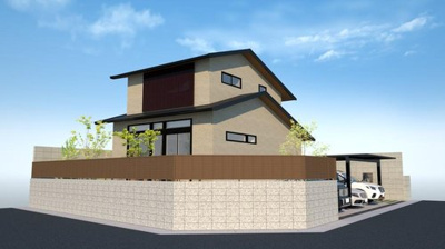 【完成予想図】 | 岩倉西宮田町　土地【建築条件無・角地】 | A