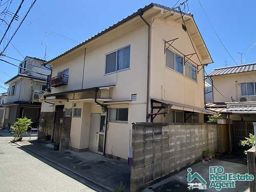 紫野中柏野町 建築条件無し 土地の外観