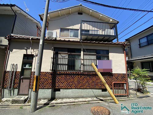 紫野中柏野町 建築条件無し 土地の外観