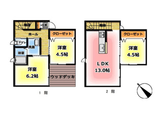 【間取り】 | 鳥取市丸山　中古戸建て