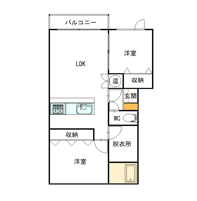 コーポSaloの間取り