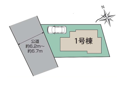 【区画図】 | 府中市浅間町4丁目新築戸建 | 区画図。