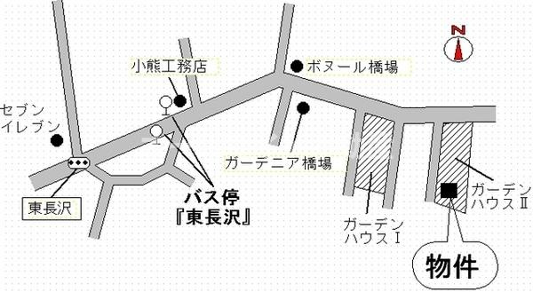 川崎市多摩区長沢３丁目のテラスの地図