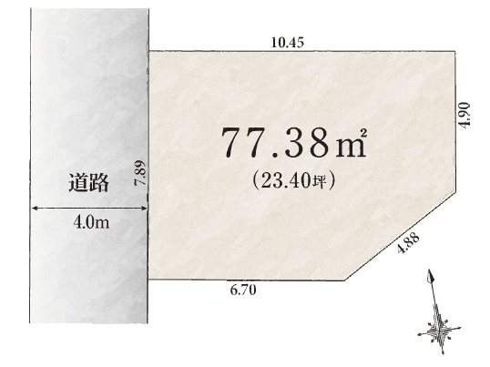 板橋区西台2丁目　利便×自然　低層エリアの限定1区画の区画図|お好みのメーカーさんをご希望の方、+600万円にて条件外しも対応可能です♪お気軽にご相談ください♪