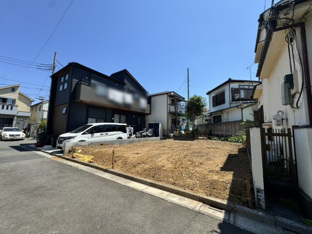 板橋区西台2丁目　利便×自然　低層エリアの限定1区画の前面道路含む現地写真