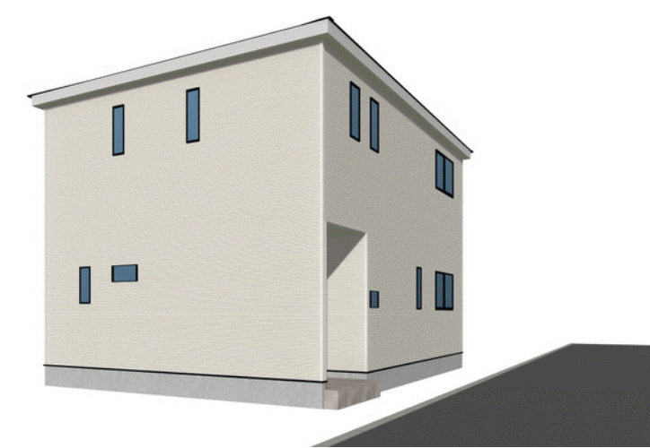 上里町勅使河原第18（全2棟）2号棟の外観パース|外観パースです
