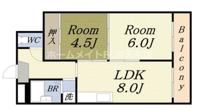 【間取り】 | ハイツ鍛治