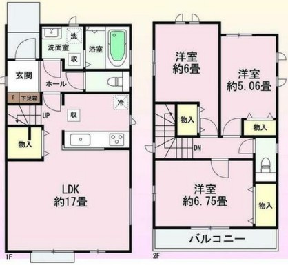 日差しを感じながら過ごせる住戸・桃山台　全2棟　B号棟の間取り